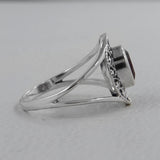 925 Silver Garnet Rings