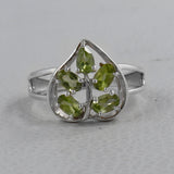 925 Sterling Silver Peridot Rings