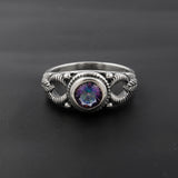 925 Silver Rainbow Moonstone Rings