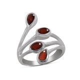Natural Peridot Silver Rings