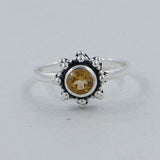 Natural Peridot Sterling Silver Rings