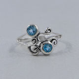 Natural Garnet Silver Rings