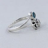 Natural Garnet Silver Rings