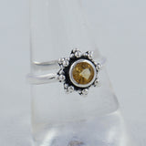 Natural Peridot Sterling Silver Rings