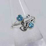 Natural Garnet Silver Rings