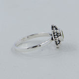 Natural Peridot Sterling Silver Rings