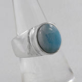 Natural Malachite Silver Rings