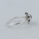 Natural Peridot Sterling Silver Rings