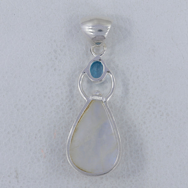 Rainbow Moonstone Silver Pendants