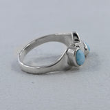 925 Sterling Silver Larimar Rings
