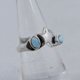 925 Sterling Silver Larimar Rings