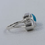 925 Sterling Silver Larimar Ring