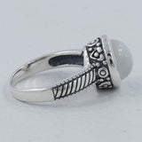 Pink Opal Silver Rings