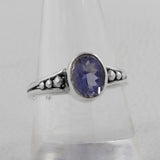 Natural Amethyst Silver Ring