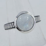 Pink Opal Silver Rings