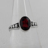 Natural Amethyst Silver Ring
