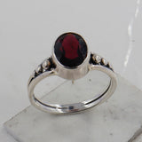 Natural Amethyst Silver Ring