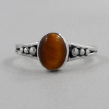 Natural Amethyst Silver Ring