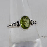 Natural Amethyst Silver Ring