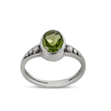 Natural Amethyst Silver Ring