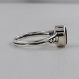 Natural Amethyst Silver Ring