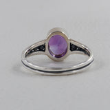 Natural Amethyst Silver Ring