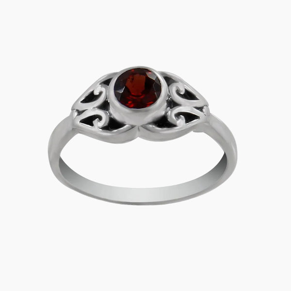 Natural Blue Topaz Silver Rings