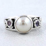 Fresh Water Pearl Silver Rings
