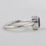 Natural Ruby Silver Rings