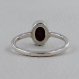 Natural Ruby Silver Rings