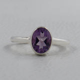 Natural Ruby Silver Rings
