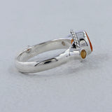 925 Sterling Silver Fanta Garnet Rings