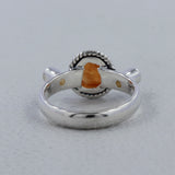925 Sterling Silver Fanta Garnet Ring