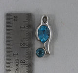 925 Silver Blue Topaz Pendants