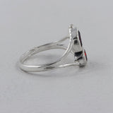 Garnet Silver Rings