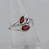 Garnet Silver Rings