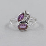 Garnet Silver Rings