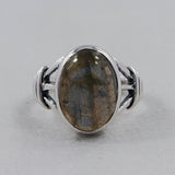 925 Sterling Silver Labradorite Rings