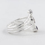 Genuine Iolite Silver Rings
