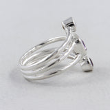 Genuine Iolite Silver Rings
