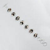 Peanut Wood Jasper Silver Bracelets