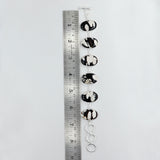 Peanut Wood Jasper Silver Bracelets