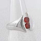 925 Sterling Silver Garnet Rings