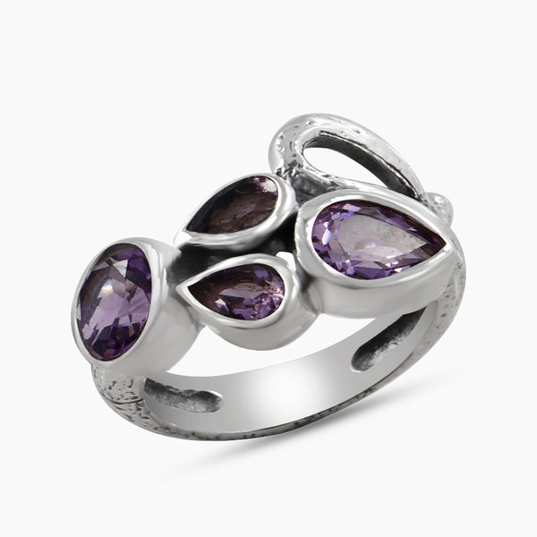 925 Sterling Silver Amethyst Rings