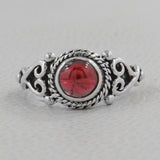 925 Sterling Silver Garnet Rings
