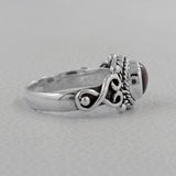 925 Sterling Silver Garnet Rings