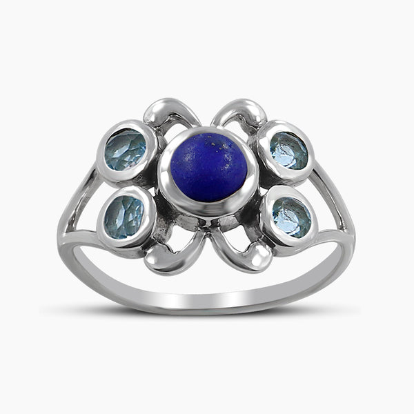 Lapis Lazuli Silver Rings