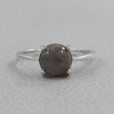 Natural Labradorite Silver Ring