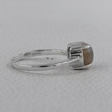 Natural Labradorite Silver Ring