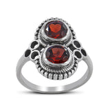 Natural Larimar Silver Rings